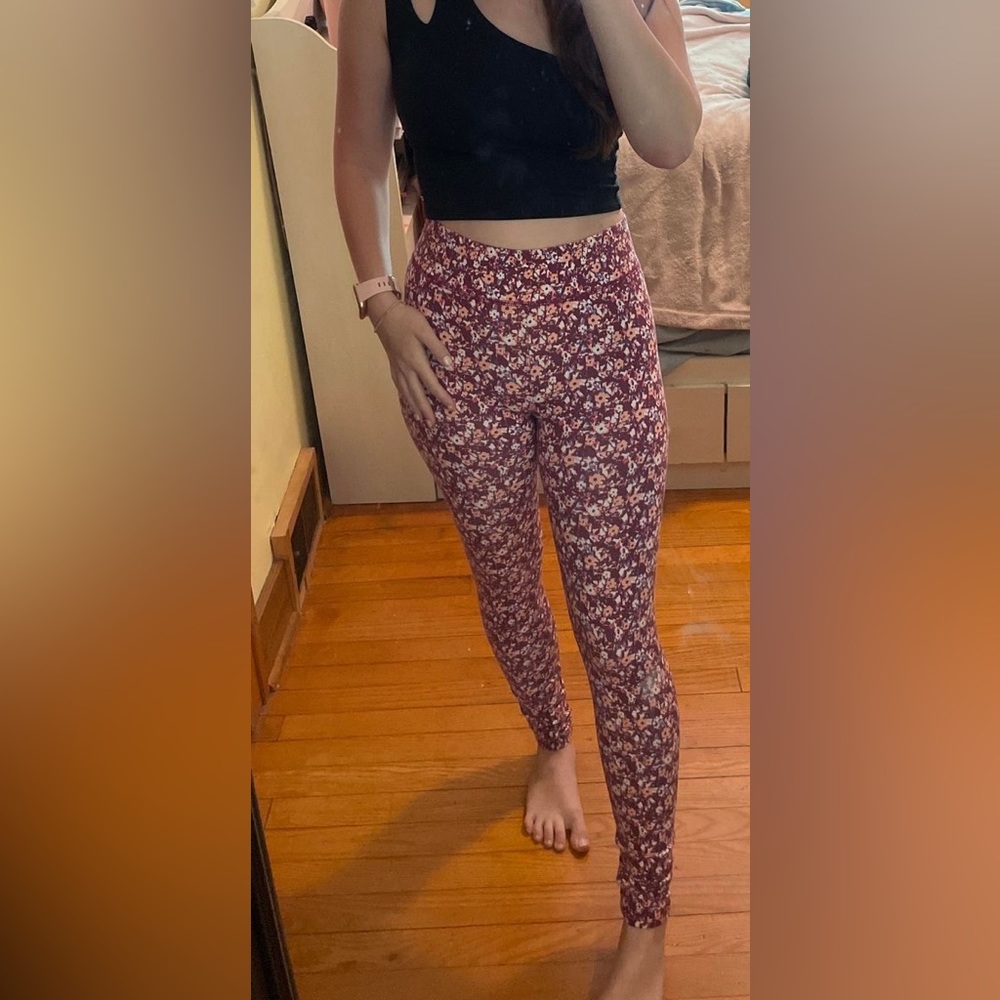 Aerie Floral Cotton Leggings